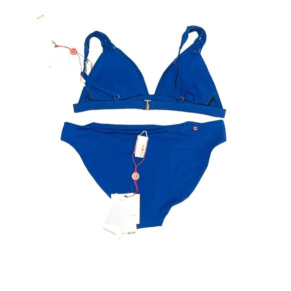Red Carter Womens Blue Bikini Set With Braided Strap Detail New with tags Medium - Picture 6 of 7